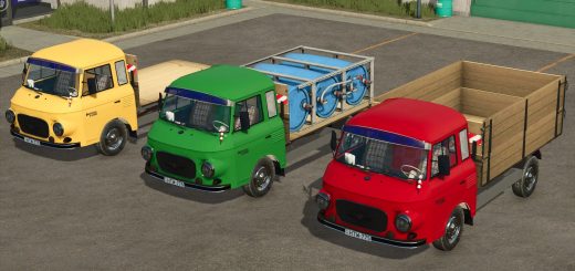 Barkas B 1000 Multiservice & Livestock Trucks v1.0