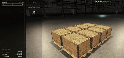 FS25 Cow Food Pallets v1.0