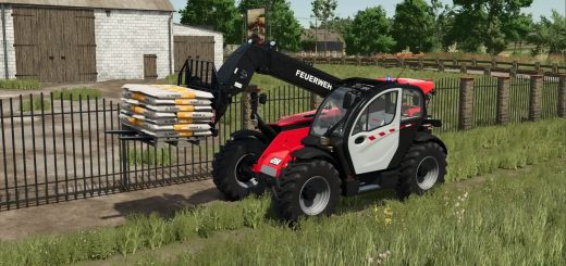 Manitou Fire Engine Telehandler v1.0