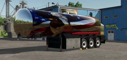 US Dairy Milk Agriculture Tank Trailer v1.0