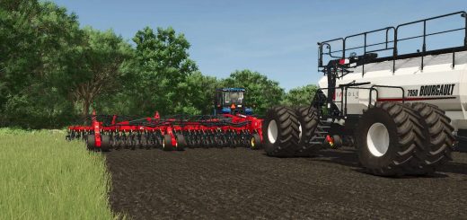 Bourgault 3320-76 Paralink Hoe Drill + 7950 Air Cart v1.0