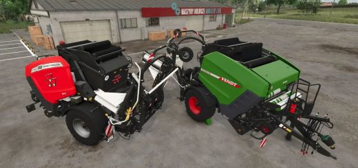 Fendt / MF baler wrapper combination v1.0