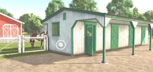 Horse stable with working doors v1.0