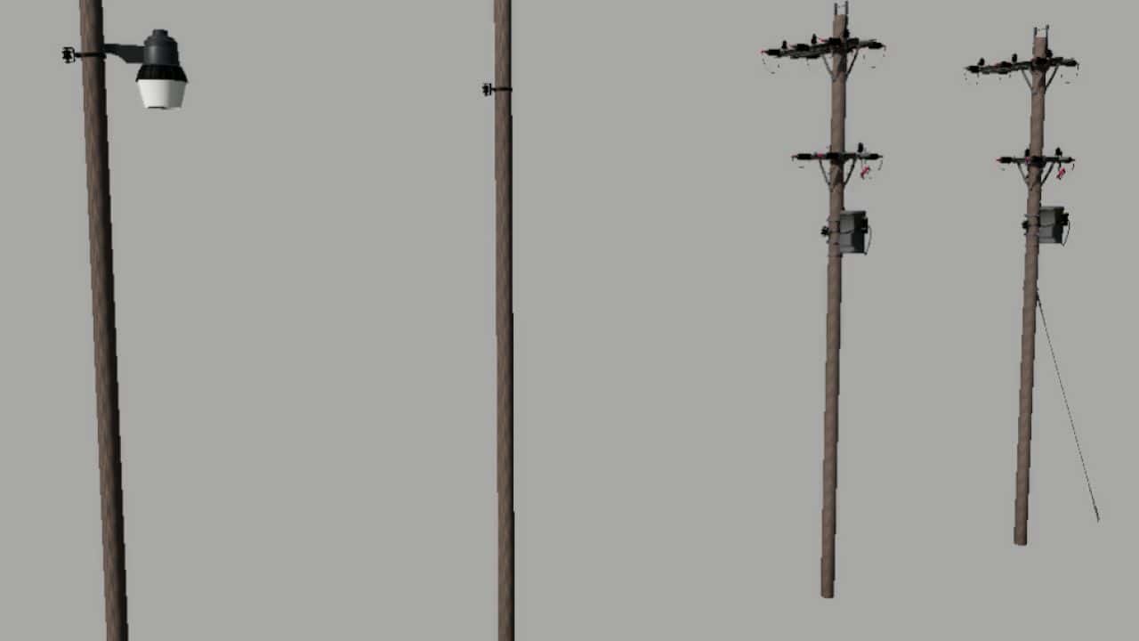 US Style Powerpoles Prefab v1.0