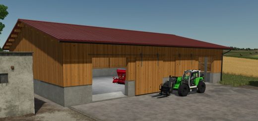 Woodbarn With Storage Shelves v1.0