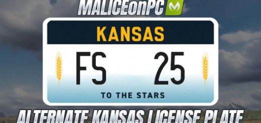 Alternate Kansas License Plate V1.0