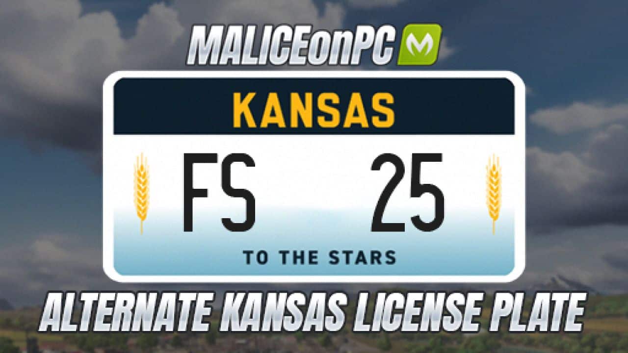 Alternate Kansas License Plate V1.0