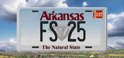 Arkansas License Plate v1.0