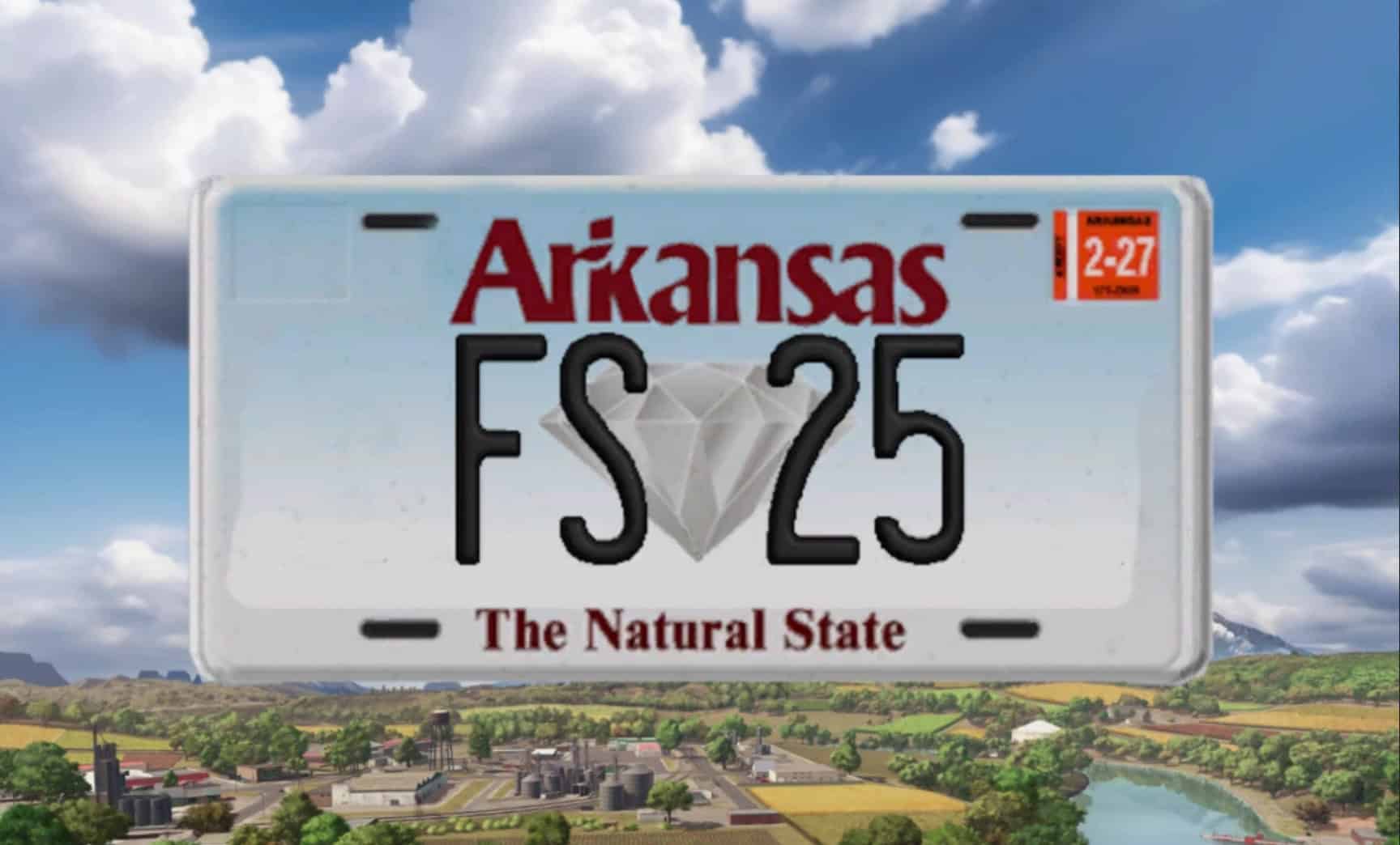 Arkansas License Plate v1.0