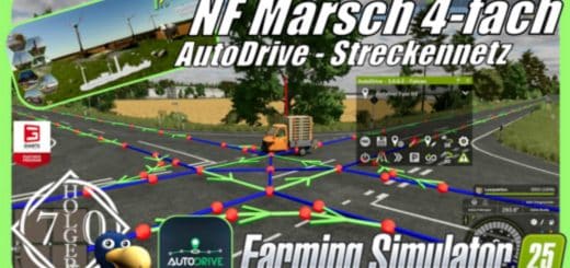 AutoDrive Route network for the NF-March 4-fold V1.0