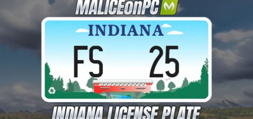 Indiana License Plate V1.0