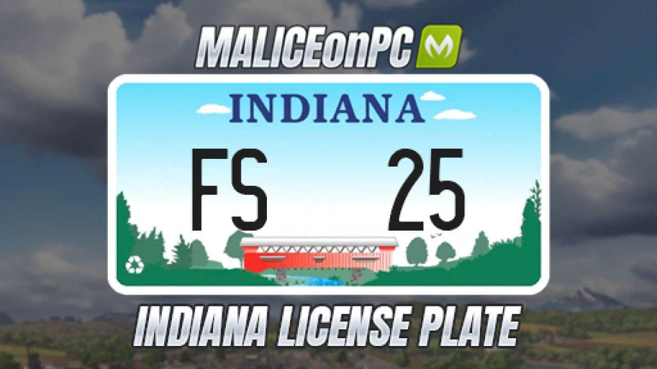 Indiana License Plate V1.0