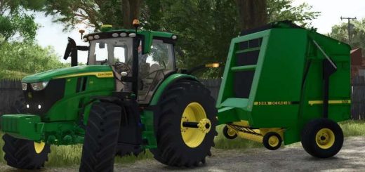 John Deere 435 and 535 round baler v1.0