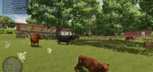 Medium Cow Barn – Wooden Fence – Increased Storage v1.0