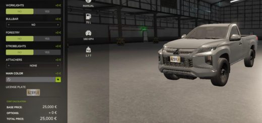 Mitsubishi L200 2020 Singlecab V1.0