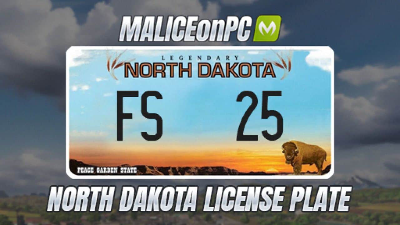 North Dakota License Plate V1.0