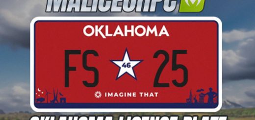 Oklahoma License Plate v1.0