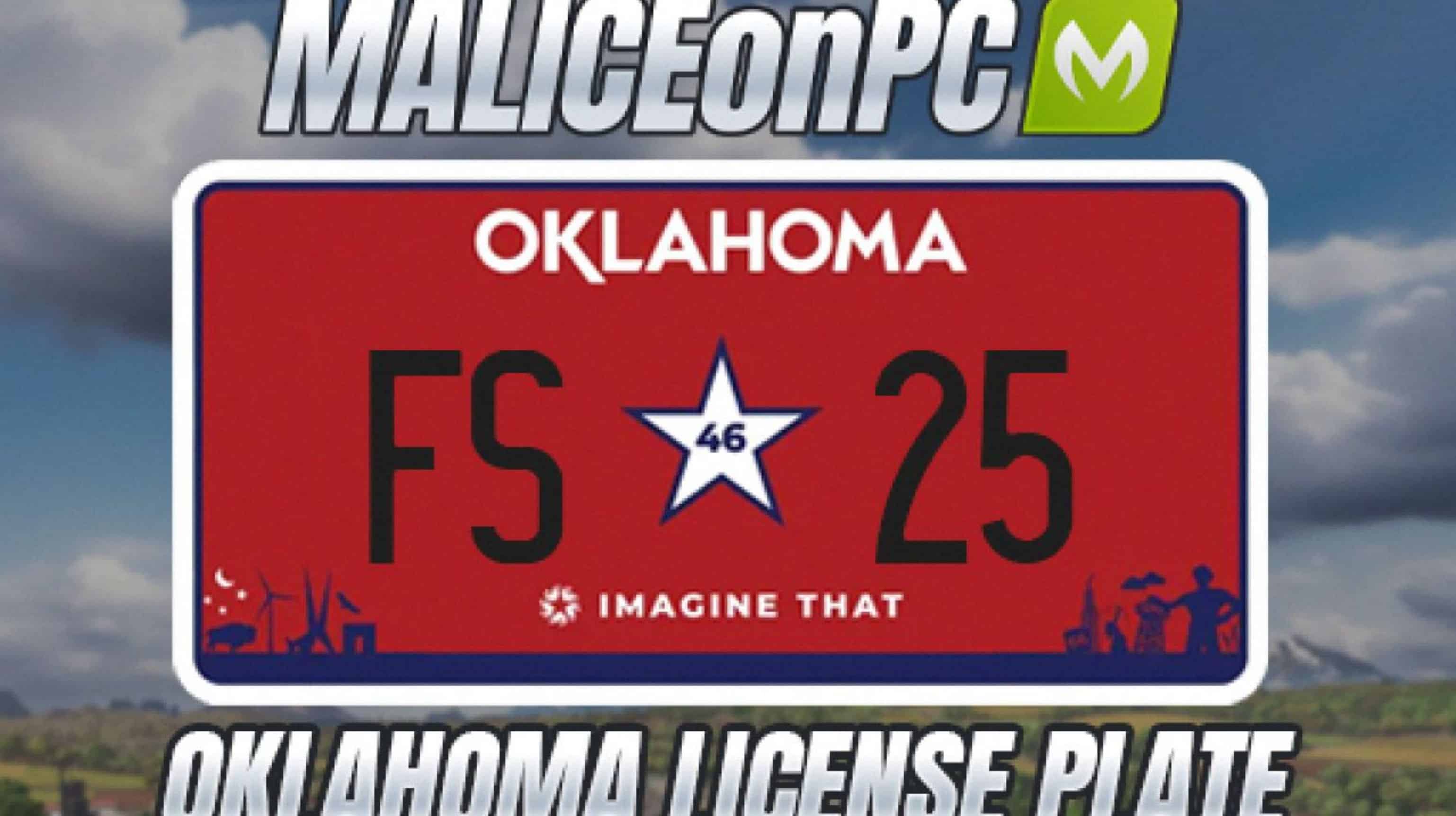 Oklahoma License Plate v1.0