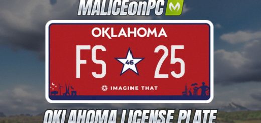 Oklahoma License Plate v1.0.0.1