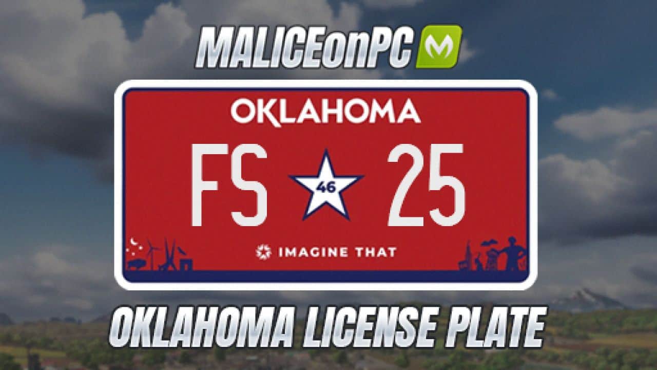 Oklahoma License Plate v1.0.0.1