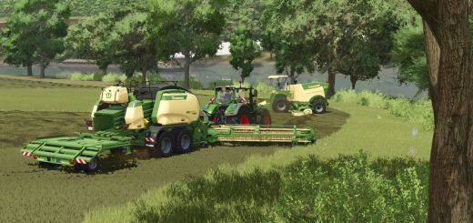 Pack Of Balers With Windrower v1.0