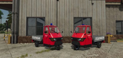 Piaggio APE 50 fire department v1.0