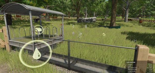 Small Cow Pasture with Wooden Fences AUTOWATER v1.0.0.1