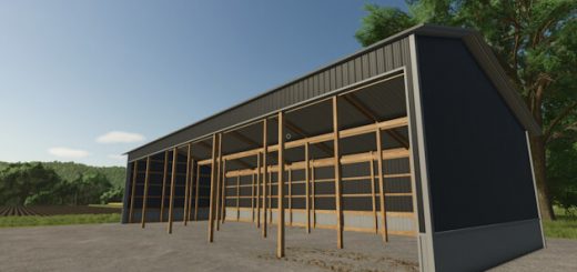 30×80 Three Sided Shed v1.0