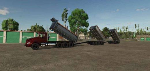 BM Volvo Truck and Pup Dump Trailer v2.0