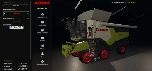 Claas Trion 720-750 Pack v1.0