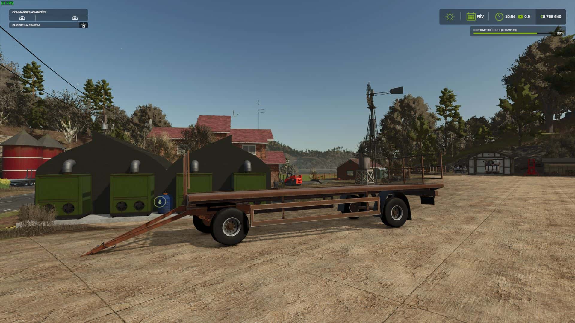 Old bale flatbed trailer V1.0