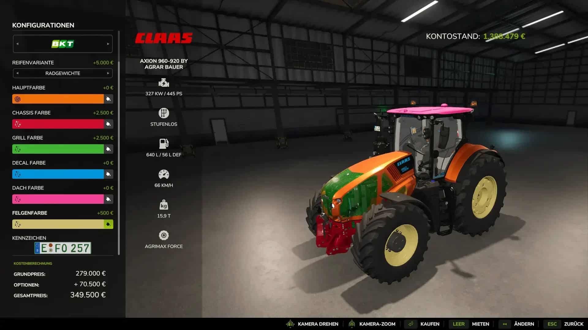 Claas Axion 900 Multicolor v1.0.0.2