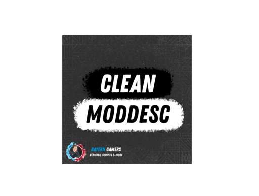 Cleaned up ModDesc v1.0