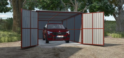 Pack Of Tin Car Garages v1.0